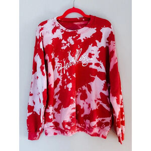 Southern Bliss Heartless Red Bleached Sweatshirt 3X